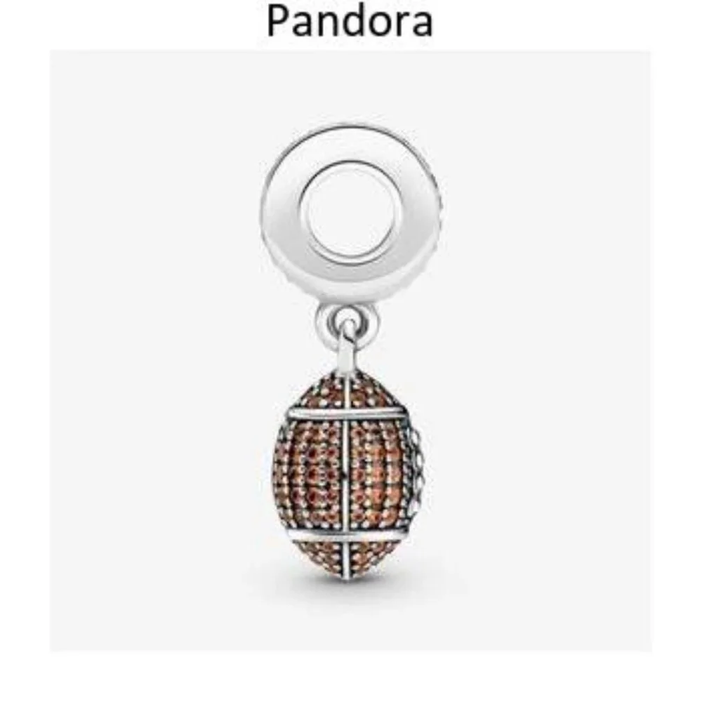 Authentic Pandora American Football Dangle Charm
